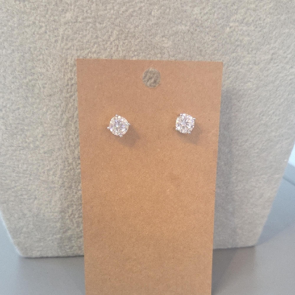 Elegant Silver Stud Earrings
